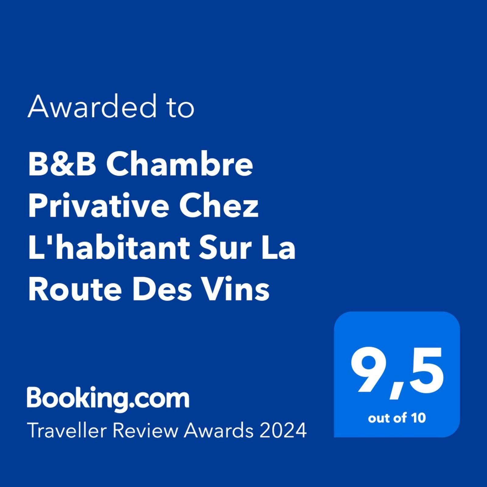 B&B Chez L'Habitant Chambre Privative Sur La Route Des Vins Tv Parking Box Velo Issenheim Eksteriør billede